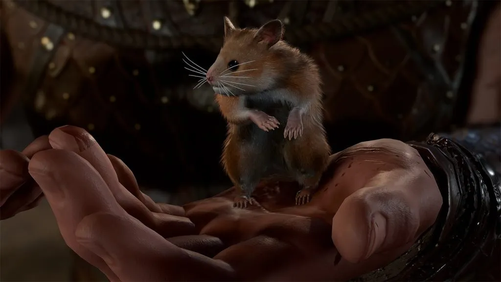 Minsc's hamster, Boo, in Baldur's Gate 3