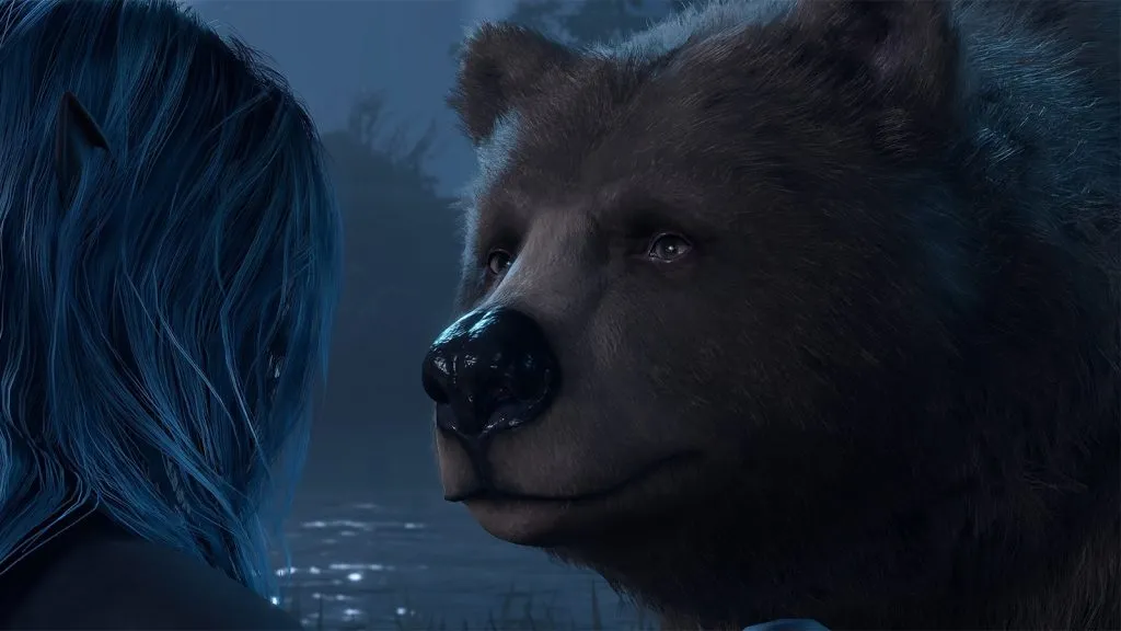 Halsin as a bear in Baldur's Gate 3