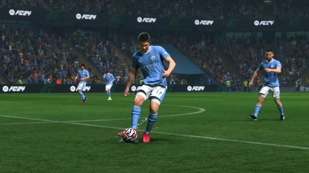 Pass from Kevin De Bruyne in EA FC 24