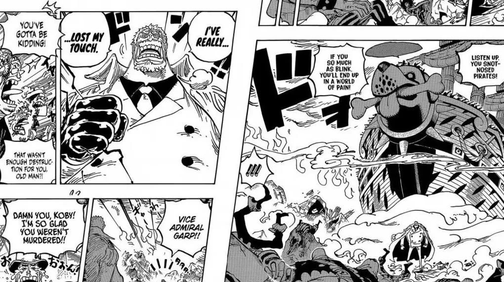 garp vs barbe noire one piece