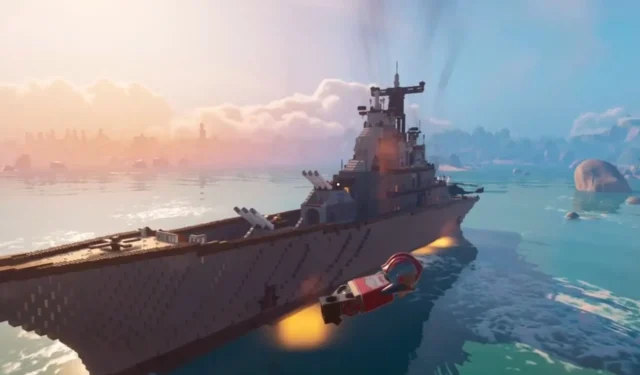 LEGO Fortnite player recreates impressive working battleship