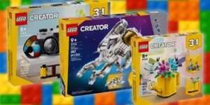 New LEGO Creator 3-in-1 sets: Retro Camera, Astronaut, Peacock, and more