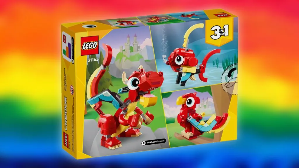 LEGO Creator 3-in-1 Red Dragon Set — 31145 from 2024