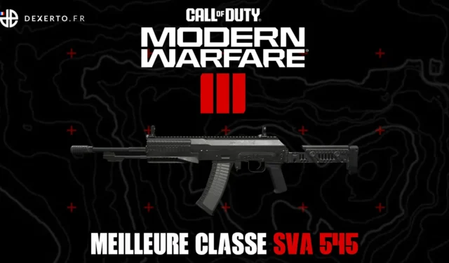 The best class of the SVA 545 in MW3: accessories, advantages, equipment