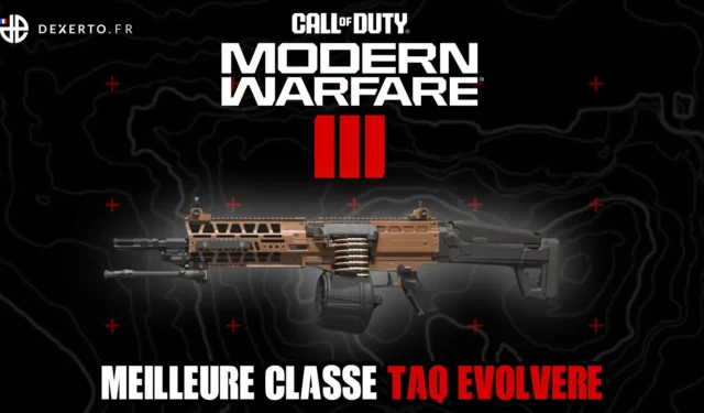 The best class of TAQ Evolvere in MW3: accessories, assets, equipment
