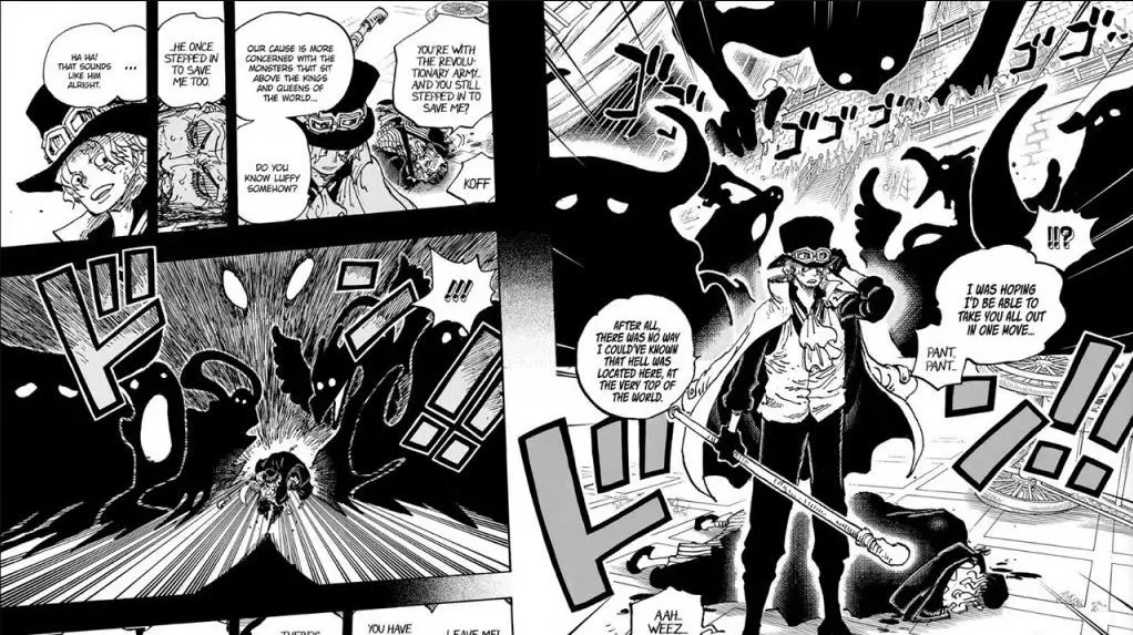 sabo vs gorosei cinq doyens one piece