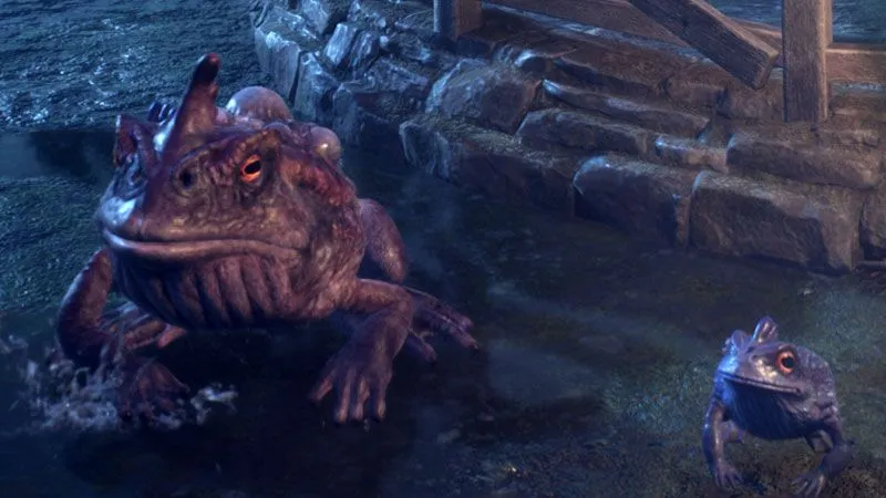 Giant Purple Toad in Hogwarts Legacy