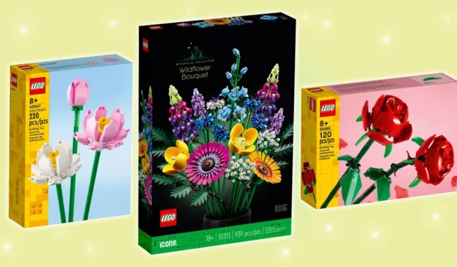 LEGO flowers on sale: to your bouquets