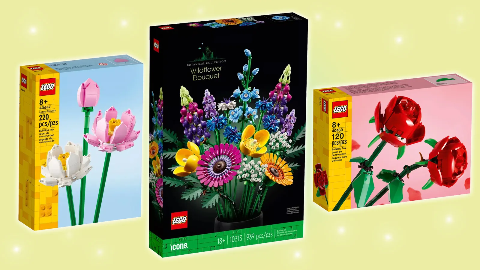 LEGO flowers on sale: to your bouquets