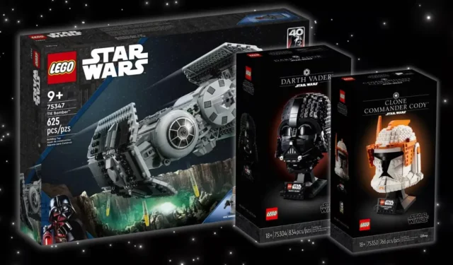 LEGO Star Wars on sale: Darth Vader Helmet, TIE Bomber and more