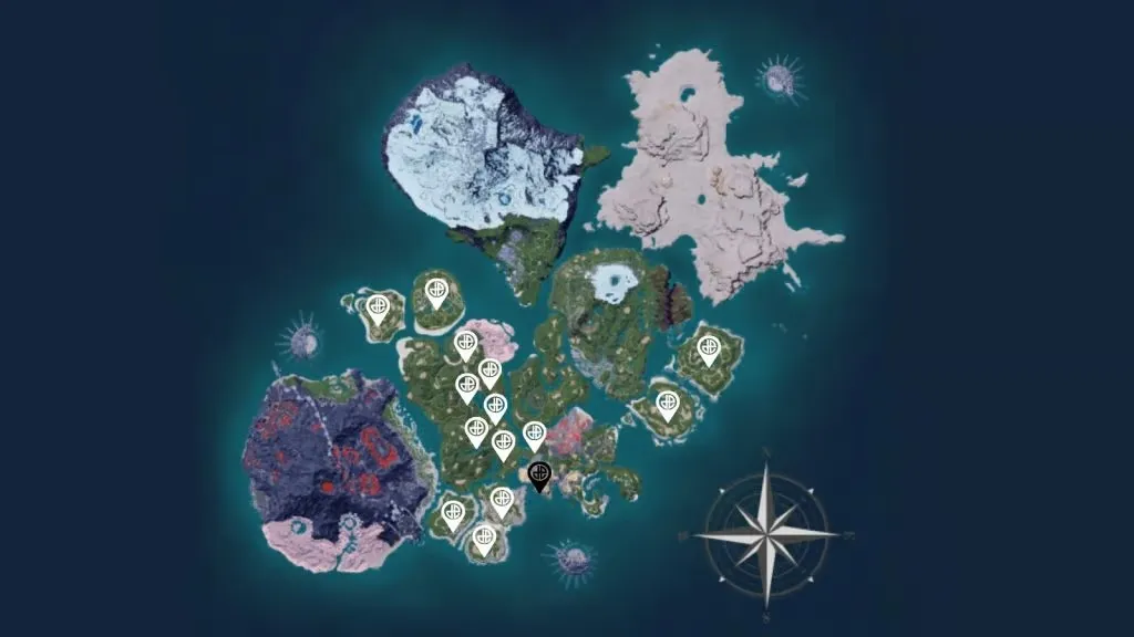 Areas to find Direhowl in Palworld