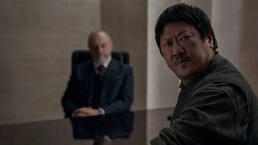 Liam Cunningham as Wade, Benedict Wong as Da Shi