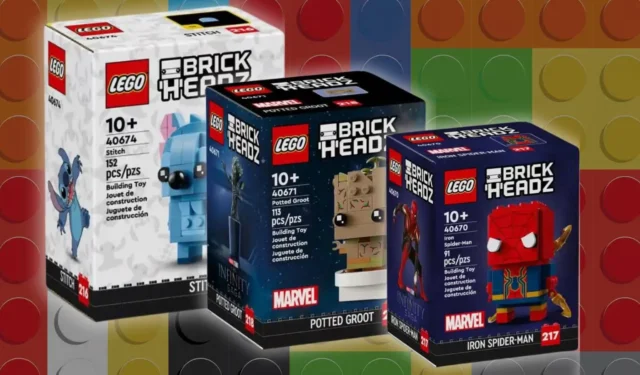 Sets LEGO BrickHeadz 2024 disponibles : Spider-Man, Marvel, Sonic…